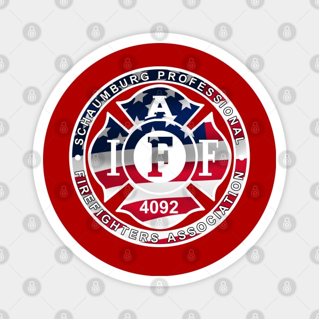 Red, White, and Blue 4092 Logo Magnet by L4092